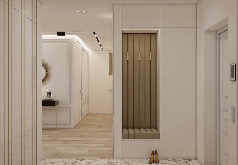 Thiết kế nội thất căn hộ chung cư 110m2 3 phòng ngủ hiện đại 1