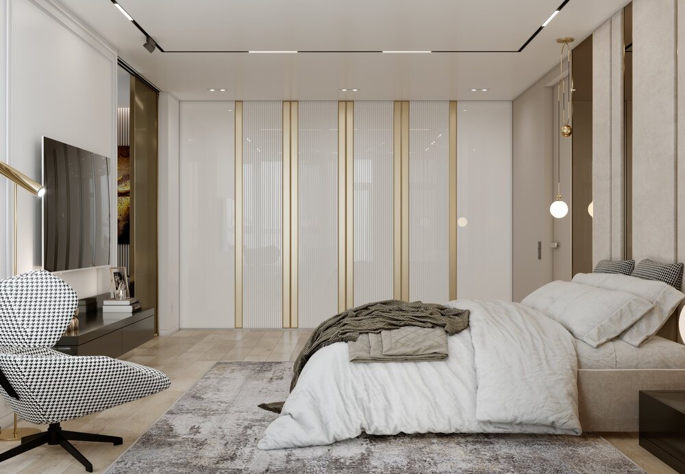Thiết kế nội thất căn hộ chung cư 110m2 3 phòng ngủ hiện đại 11
