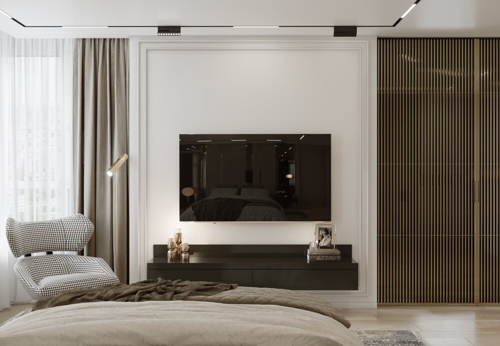 Thiết kế nội thất căn hộ chung cư 110m2 3 phòng ngủ hiện đại 12