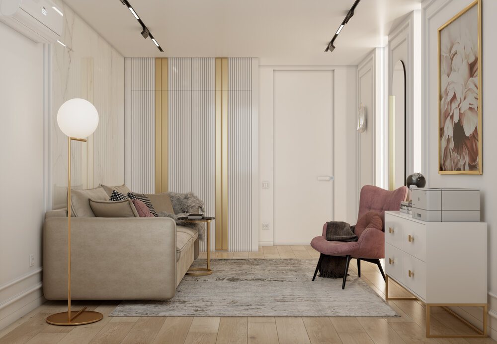 Thiết kế nội thất căn hộ chung cư 110m2 3 phòng ngủ hiện đại 15
