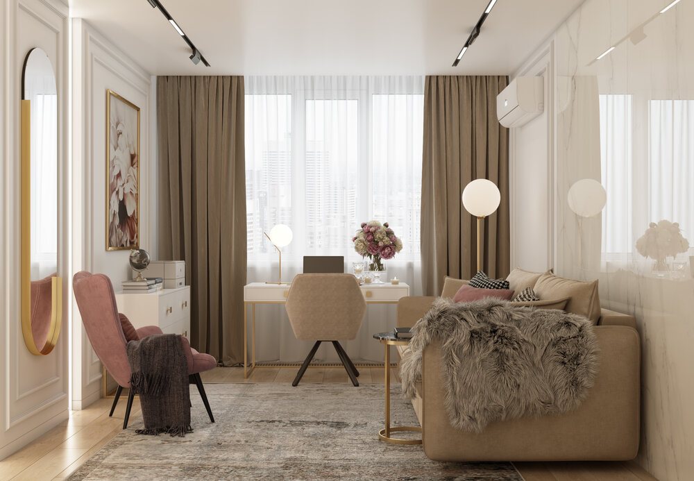 Thiết kế nội thất căn hộ chung cư 110m2 3 phòng ngủ hiện đại 17