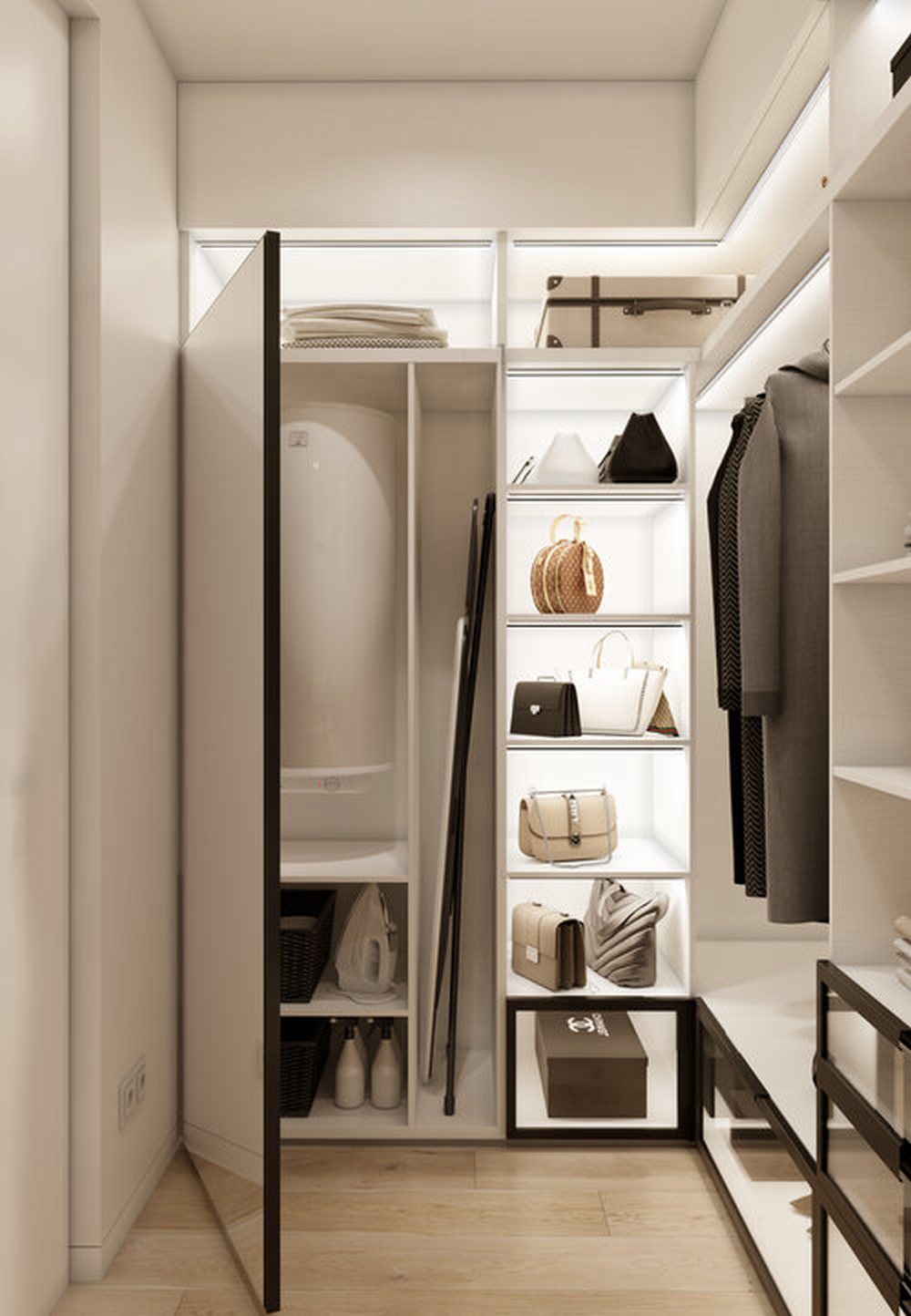 Thiết kế nội thất căn hộ chung cư 110m2 3 phòng ngủ hiện đại 18