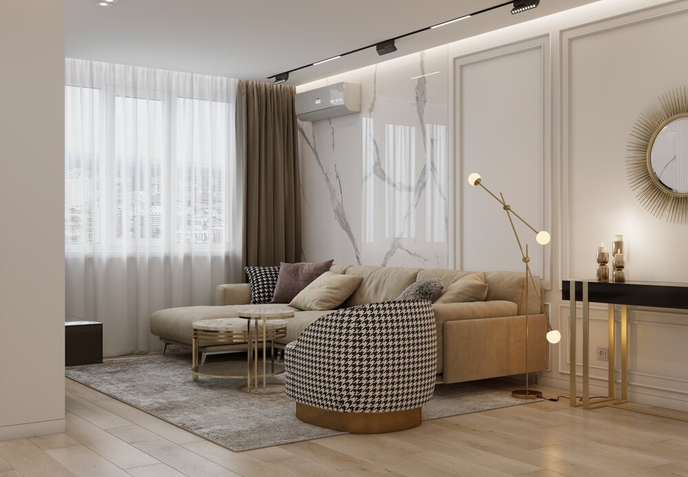 Thiết kế nội thất căn hộ chung cư 110m2 3 19phòng ngủ hiện đại