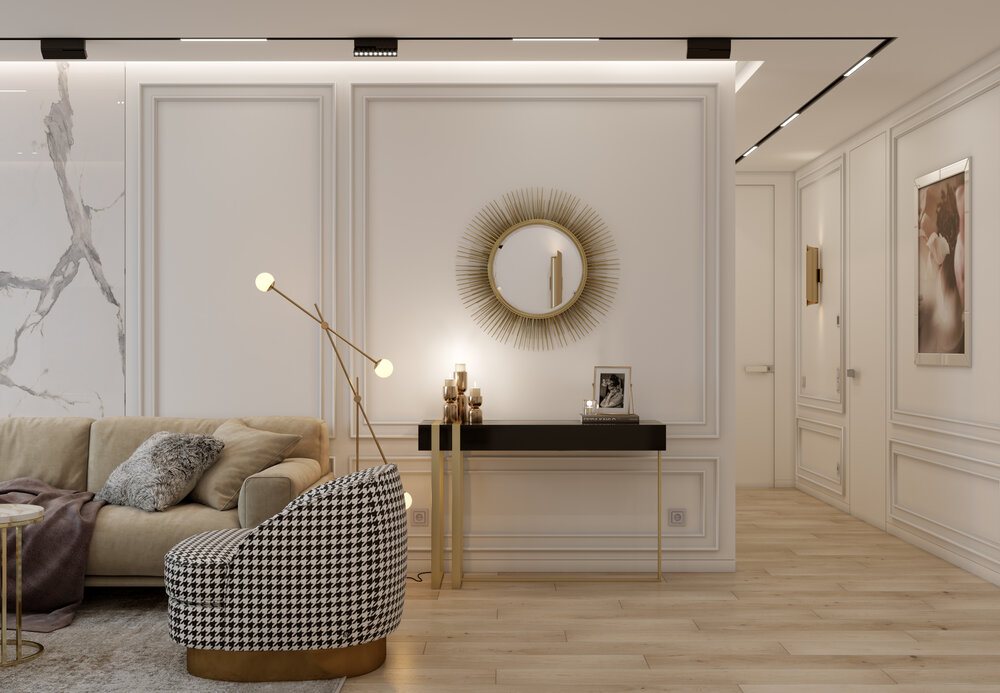 Thiết kế nội thất căn hộ chung cư 110m2 3 phòng ngủ hiện đại 222