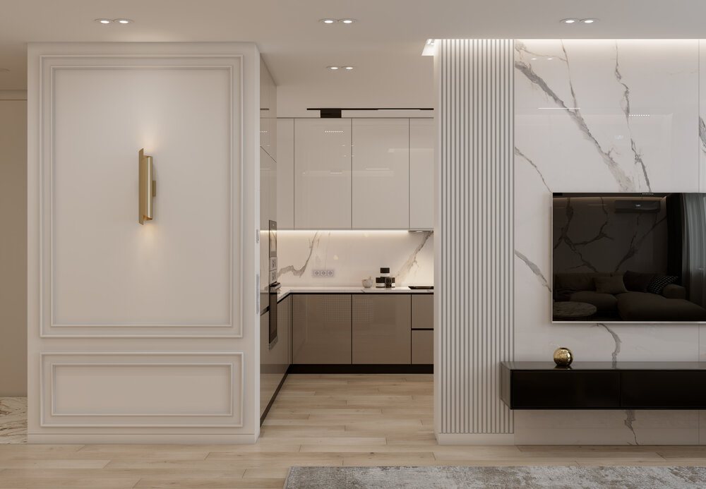 Thiết kế nội thất căn hộ chung cư 110m2 3 phòng ngủ hiện đại 3