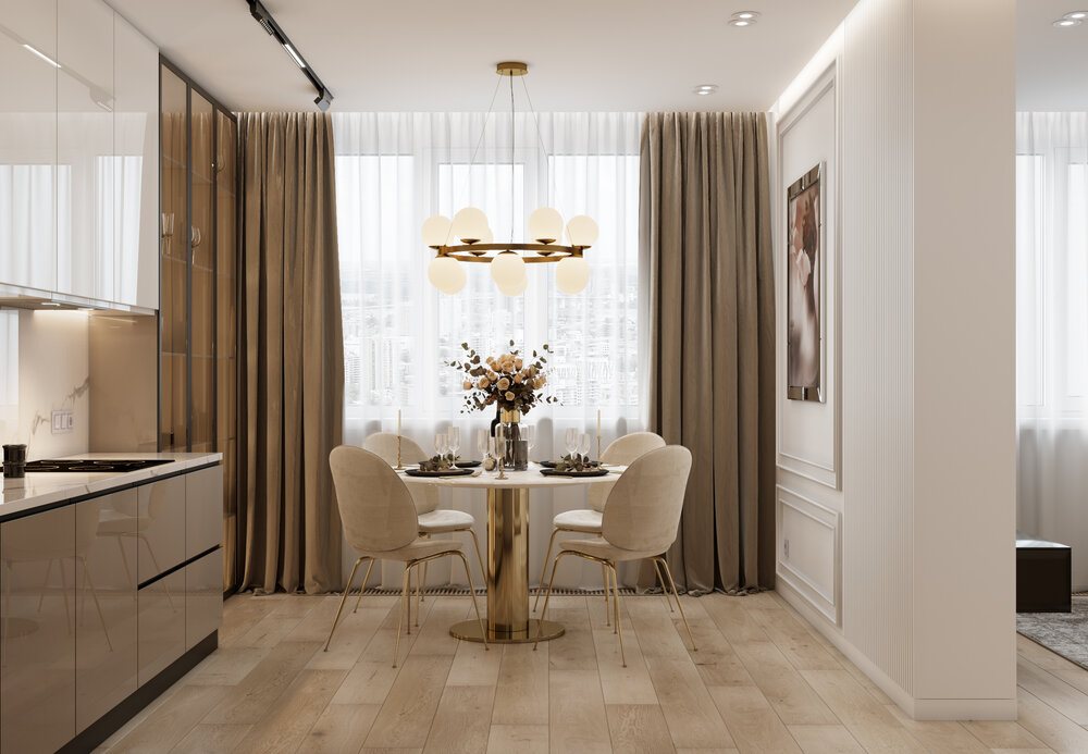 Thiết kế nội thất căn hộ chung cư 110m2 3 phòng ngủ hiện đại 7