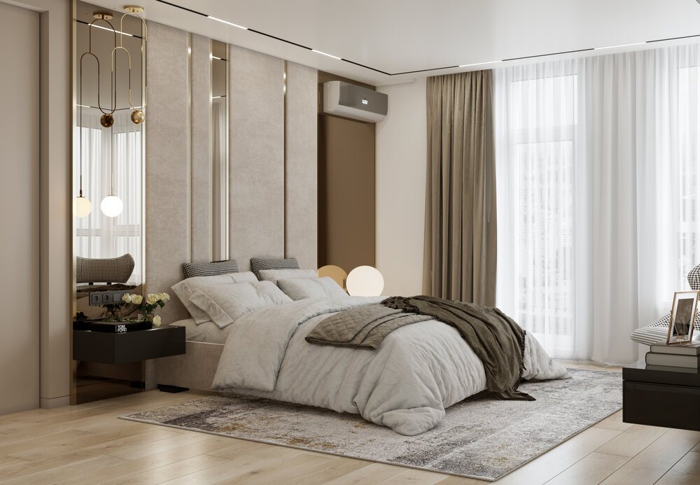 Thiết kế nội thất căn hộ chung cư 110m2 3 phòng ngủ hiện đại 9
