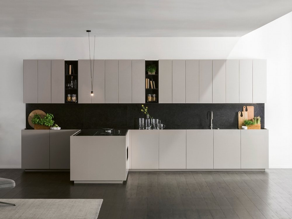 Mẫu tủ bếp đẹp trang nhã 1
