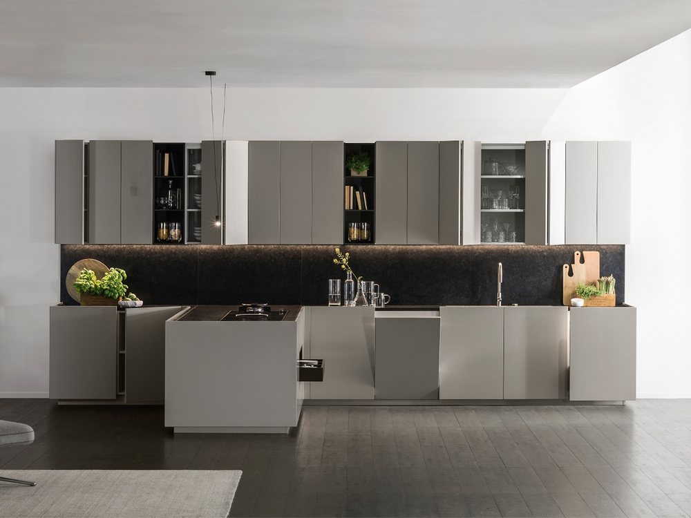 Mẫu tủ bếp đẹp trang nhã 2