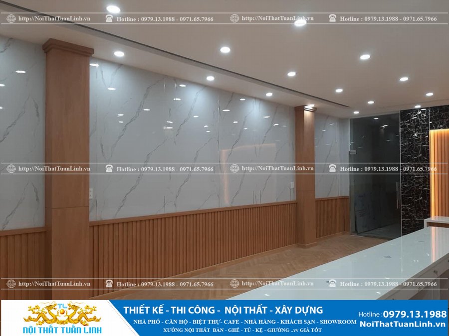 Nội thất Tuấn Linh - Thiết Kế Quầy Lễ Tân Văn Phòng Ấn Tượng, Đẳng Cấp 2023 1