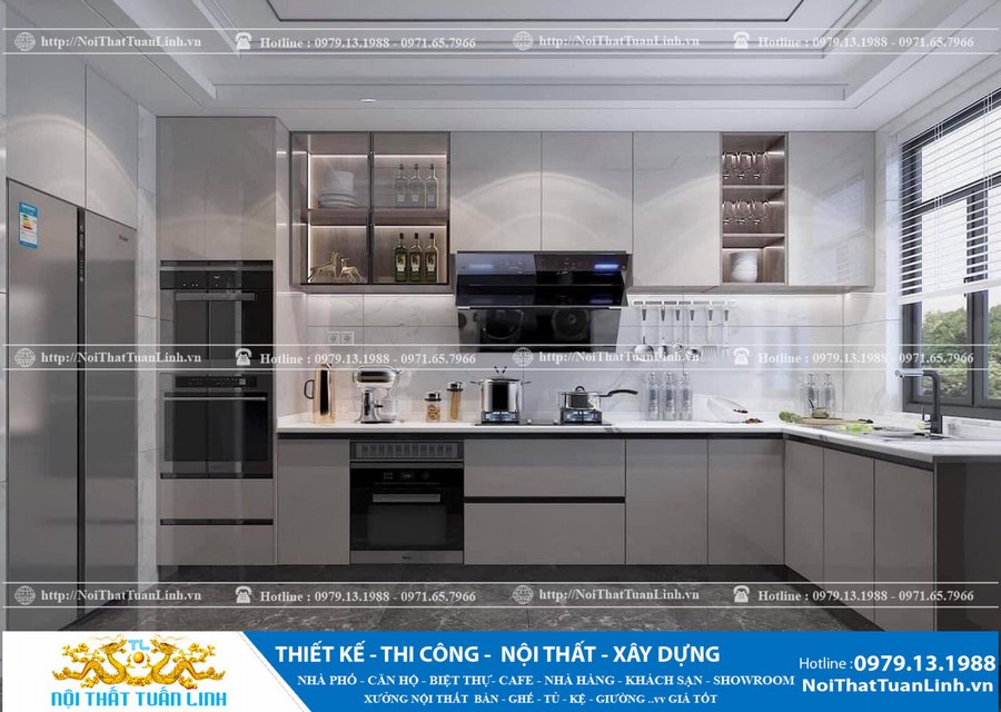 Tủ bếp chữ L là sự lựa chọn hoàn hảo hơn cả cho những không gian phòng bếp 1