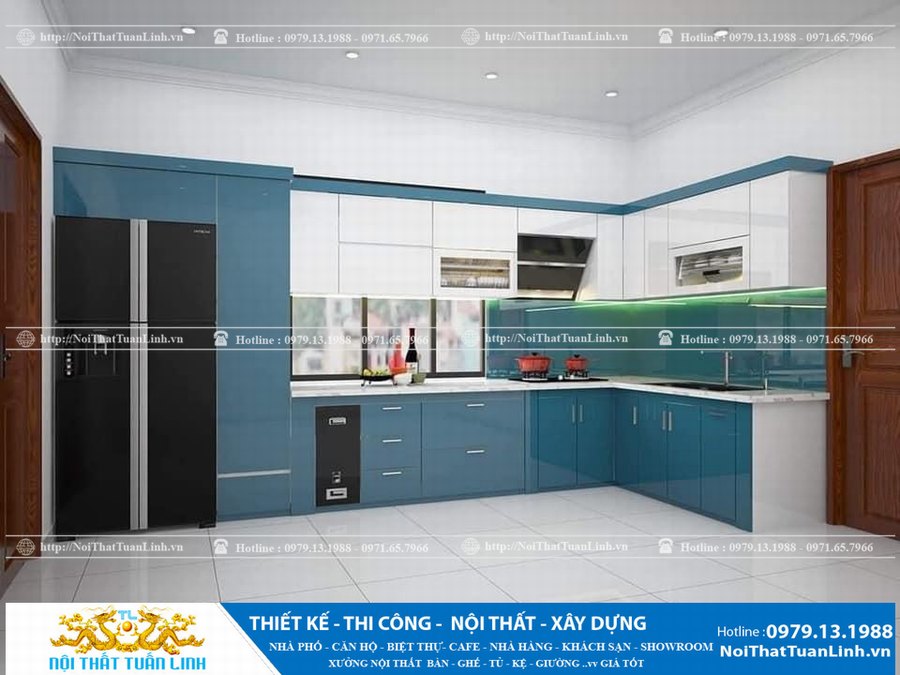 Thi công nội thất nhà bếp chữ I tại Bình Dương báo giá