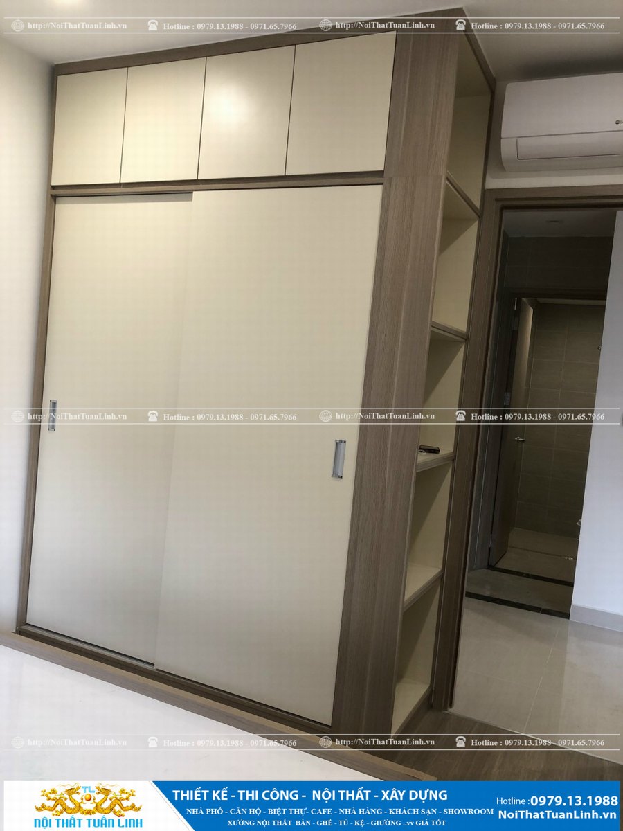 Mẫu Tủ quần áo MDF hiện đại tại Bình Dương báo giá 1
