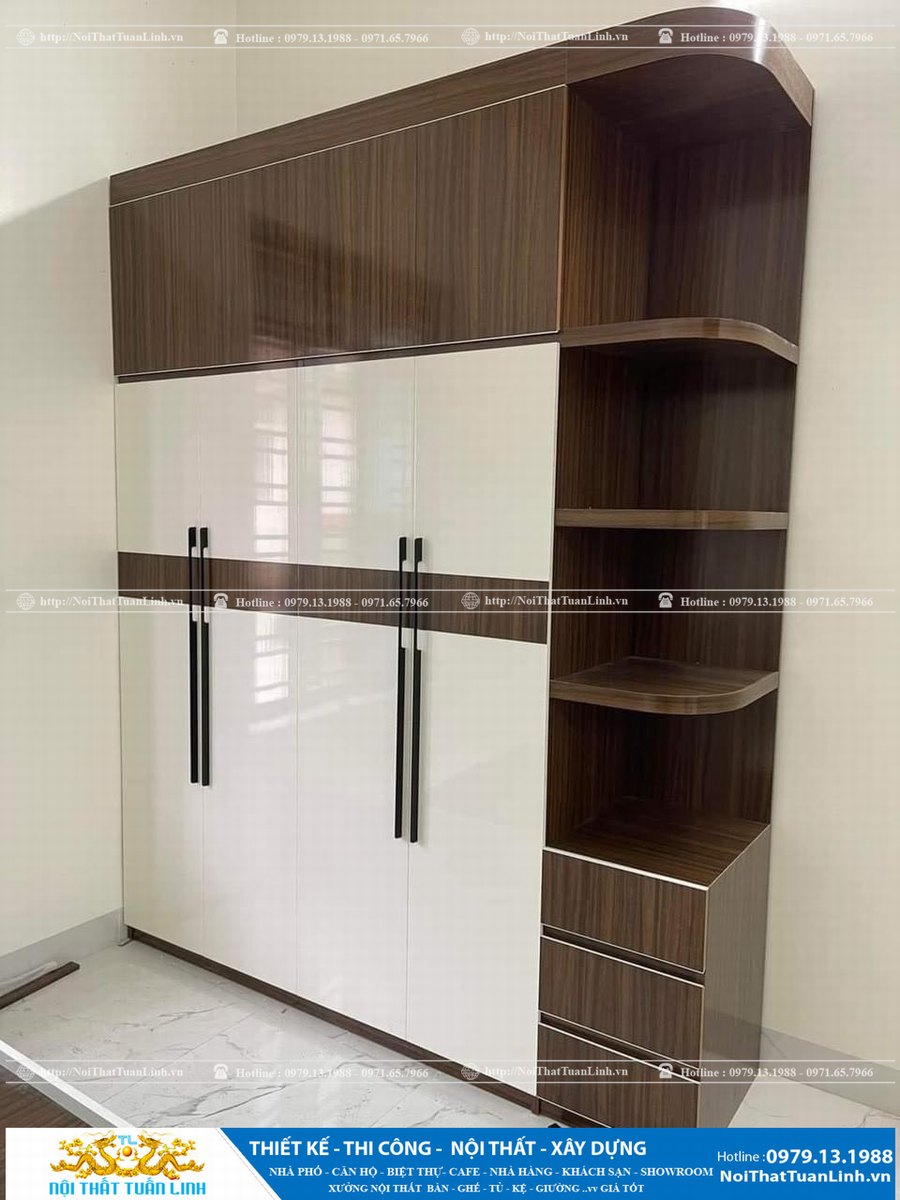 Thi công nội thất tủ áo phòng ngủ đẹp tại Bình Dương báo giá
