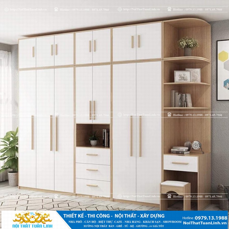 Thi công mẫu tủ quần áo đẹp rẻ tại Bình Dương Thủ Dầu Một 2200