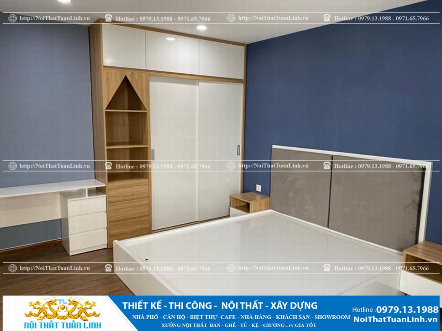 Thi công nội thất phòng ngủ tại Thủ Dầu Một Bình Dương giá bao nhiêu