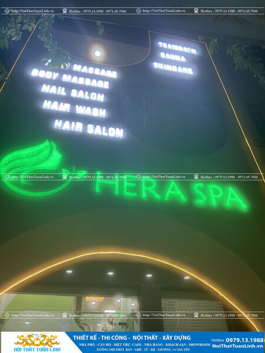 Thiết kế thi công nội thất Hera Spa tại Bình Dương 1