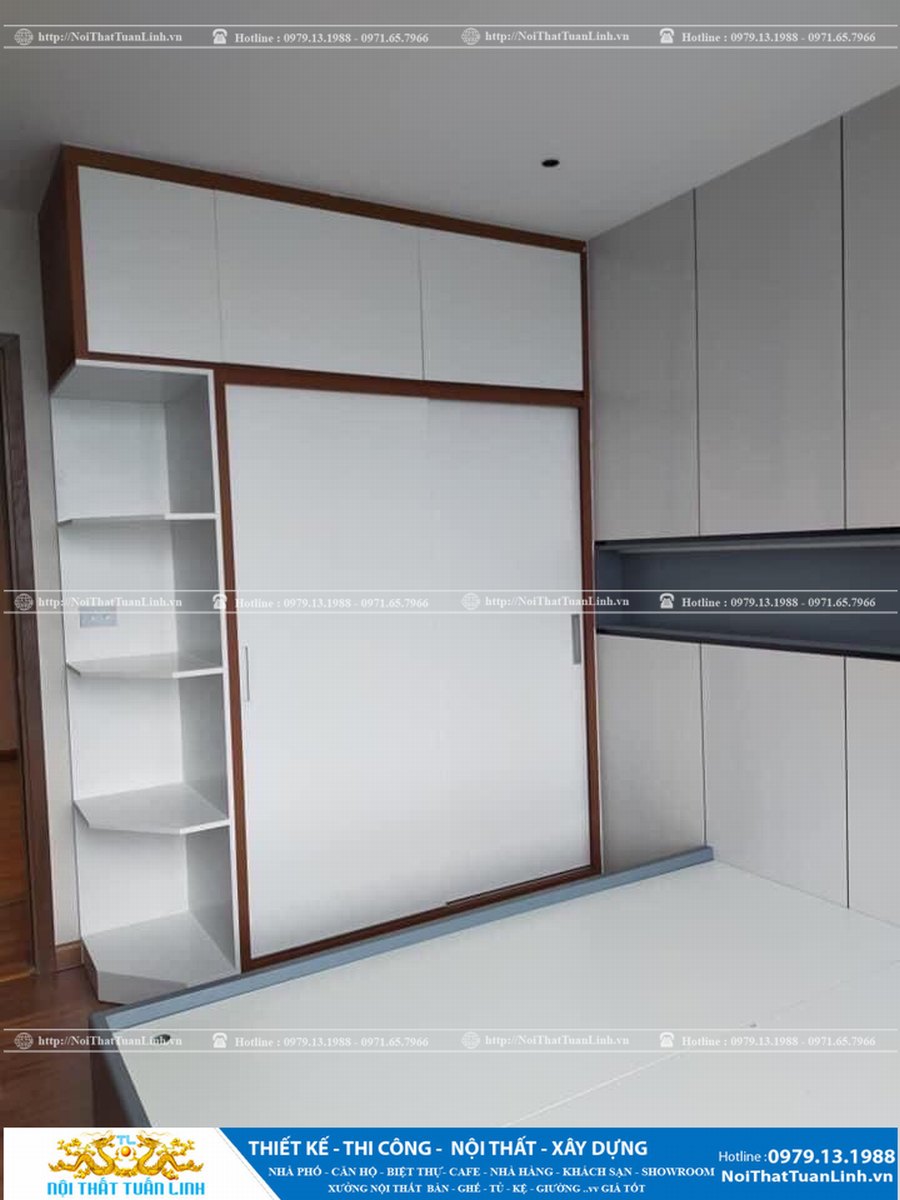 Xường nội thất Bình Dương - Mẫu tủ quần áo công nghiệp 1