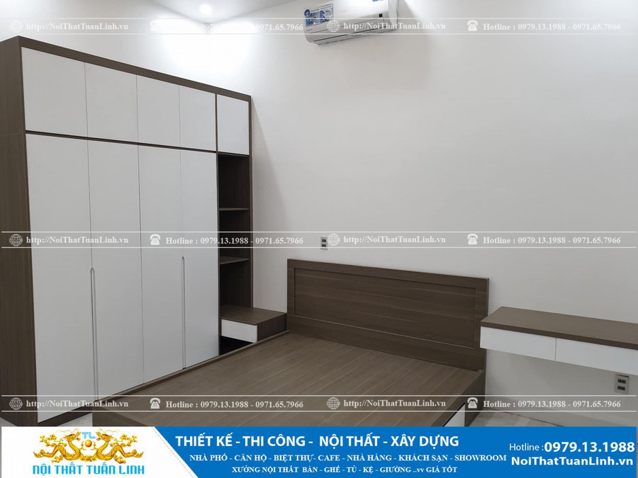Xường nội thất Bình Dương - Mẫu tủ quần áo công nghiệp 28