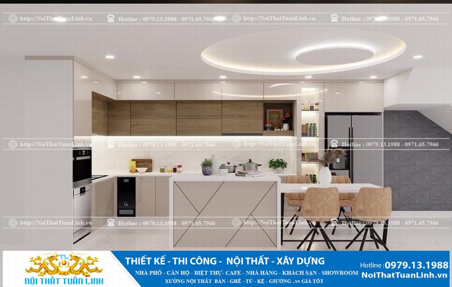 Thi công nội thất nhà bếp tủ bếp đẹp tại Bình Dương 1