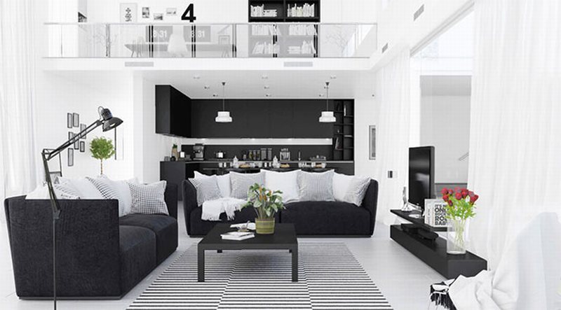 Mẫu thiết kế nội thất phòng khách đẹp mới 178