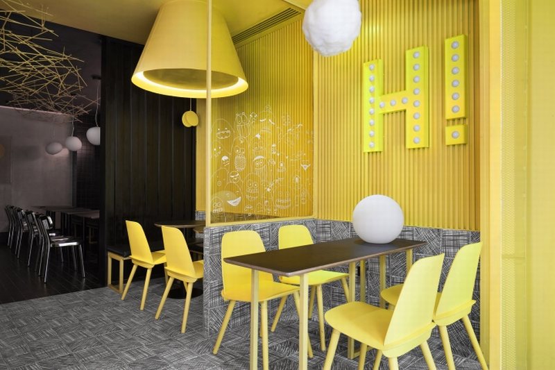 Thiết kế thi công nội thât quán cafe và trà sữa 1