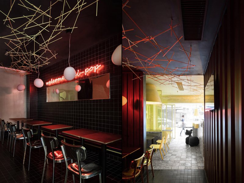 Thiết kế thi công nội thât quán cafe và trà sữa 9