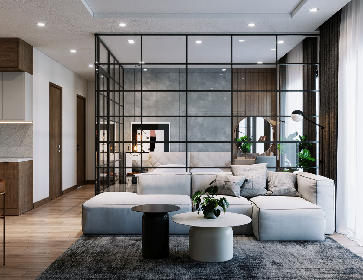Không gian mở tiết kiệm diện tích 