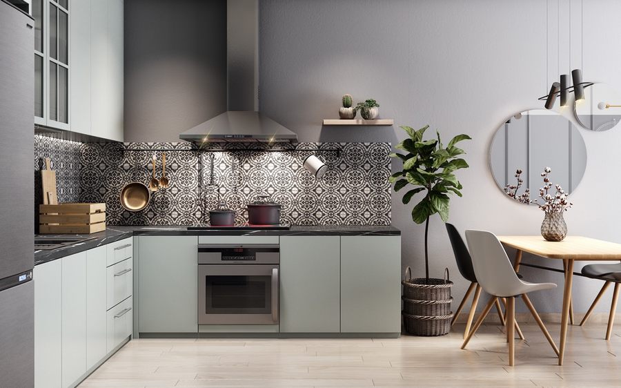 thiết kế nội thất nhà bếp căn hộ - nhà phố đẹp 2
