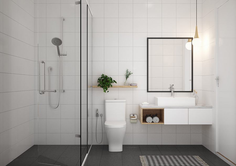 thiết kế nội thất phòng tắm căn hộ - nhà phố đẹp 1