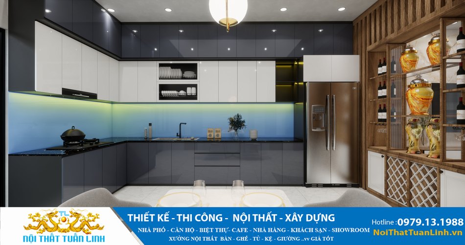 Thiết kế thi công nội thất nhà bếp  3