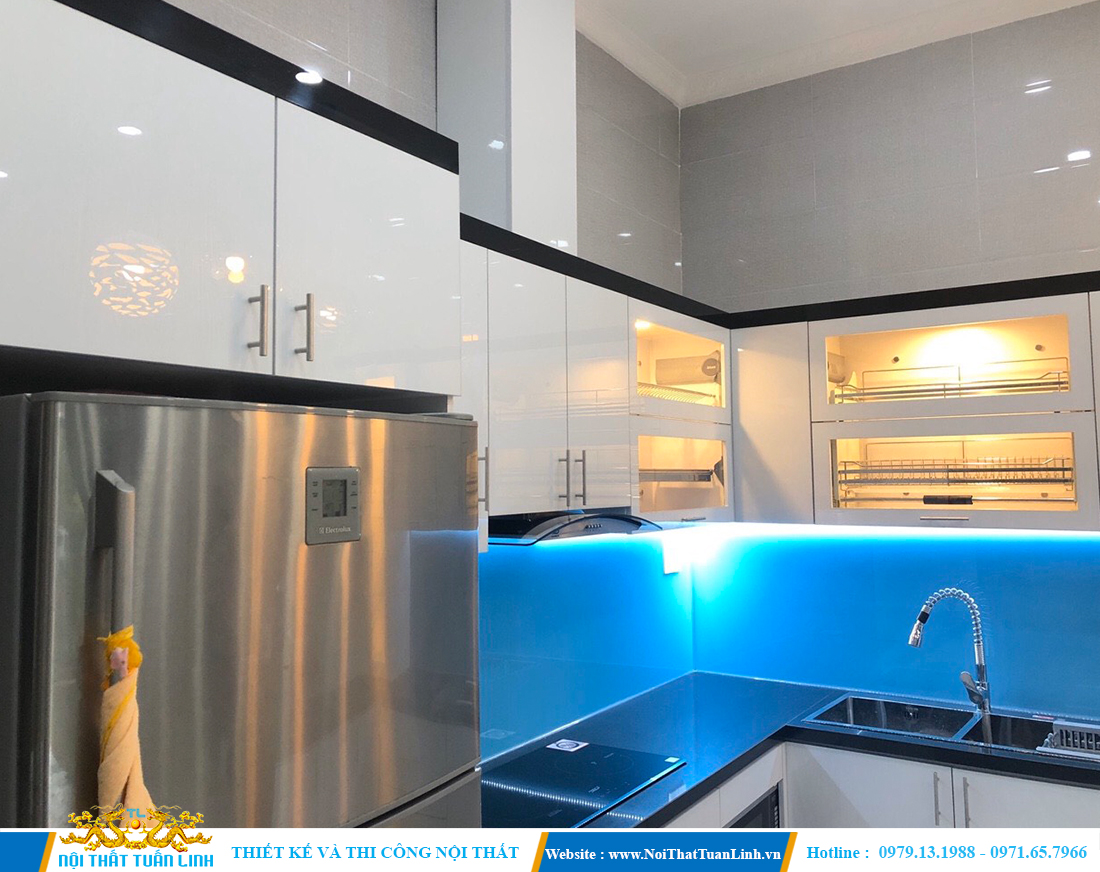 Thiết kế thi công nhà bếp đẹp phụ kiện thông minh 4