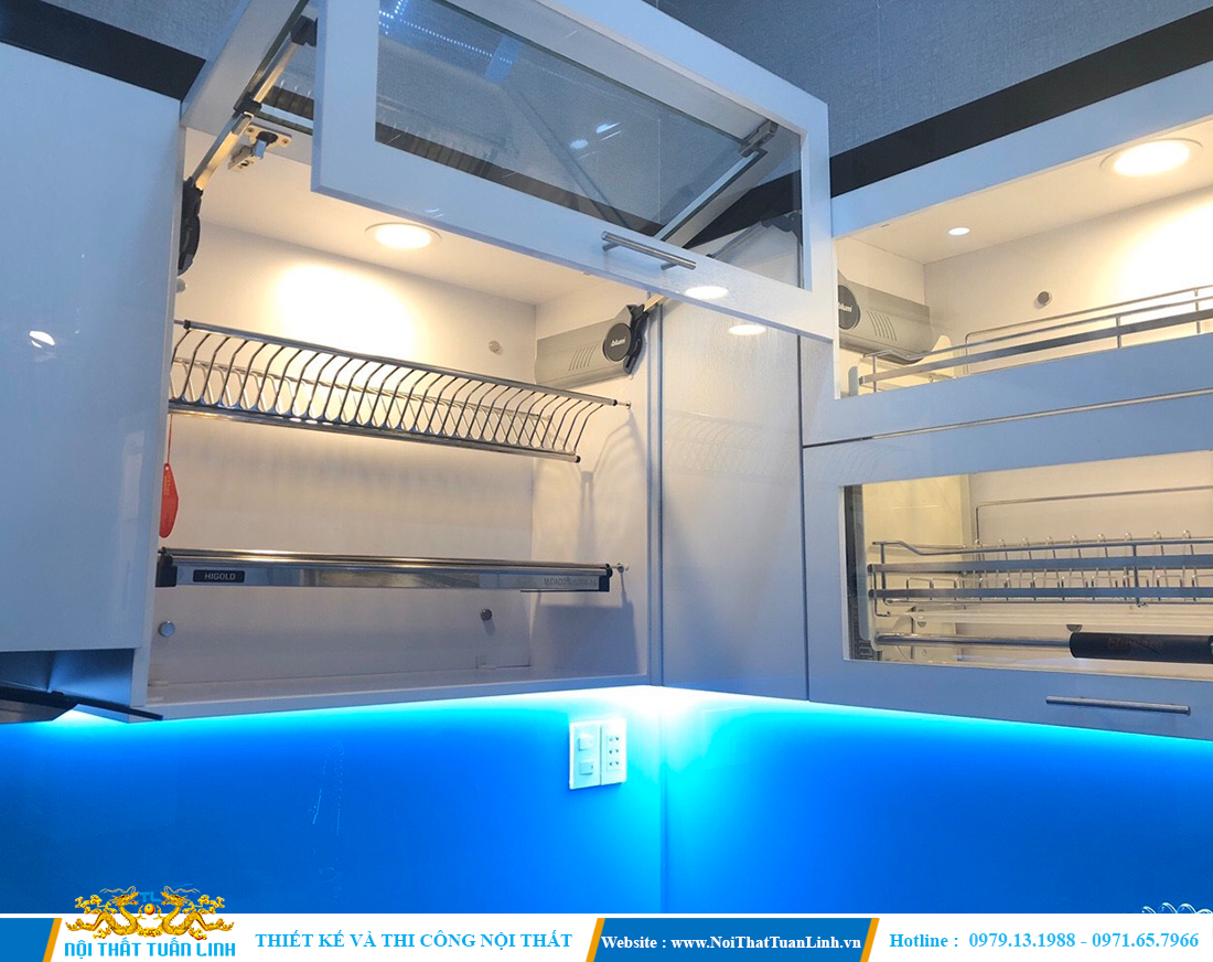 Thiết kế thi công nhà bếp đẹp phụ kiện thông minh 6