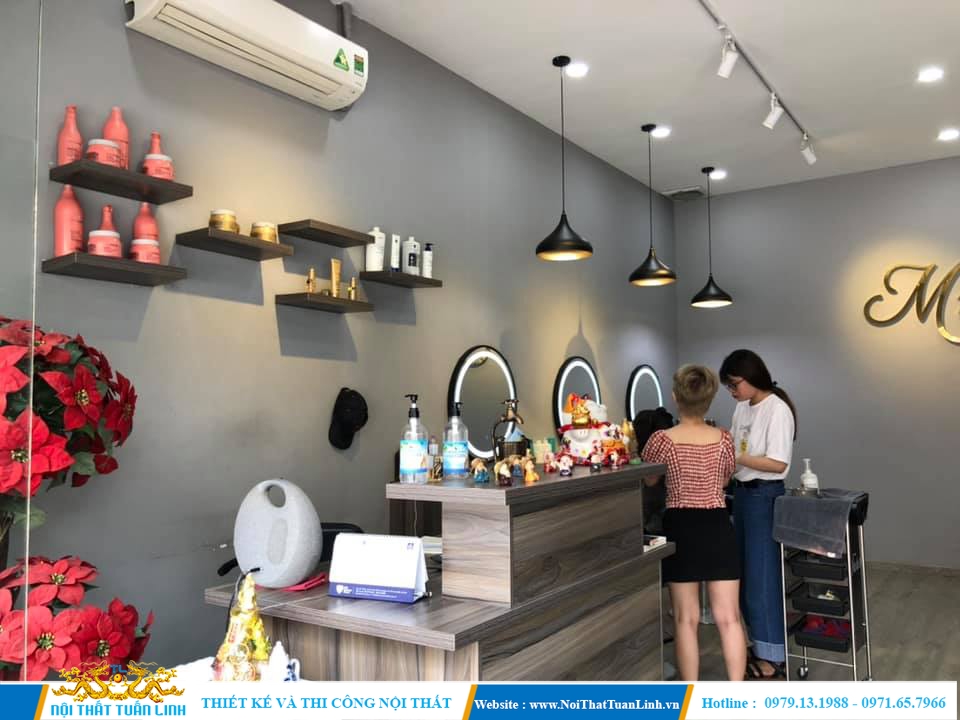 Thi công nội thất salon hair , nail , spa giá xưởng 4