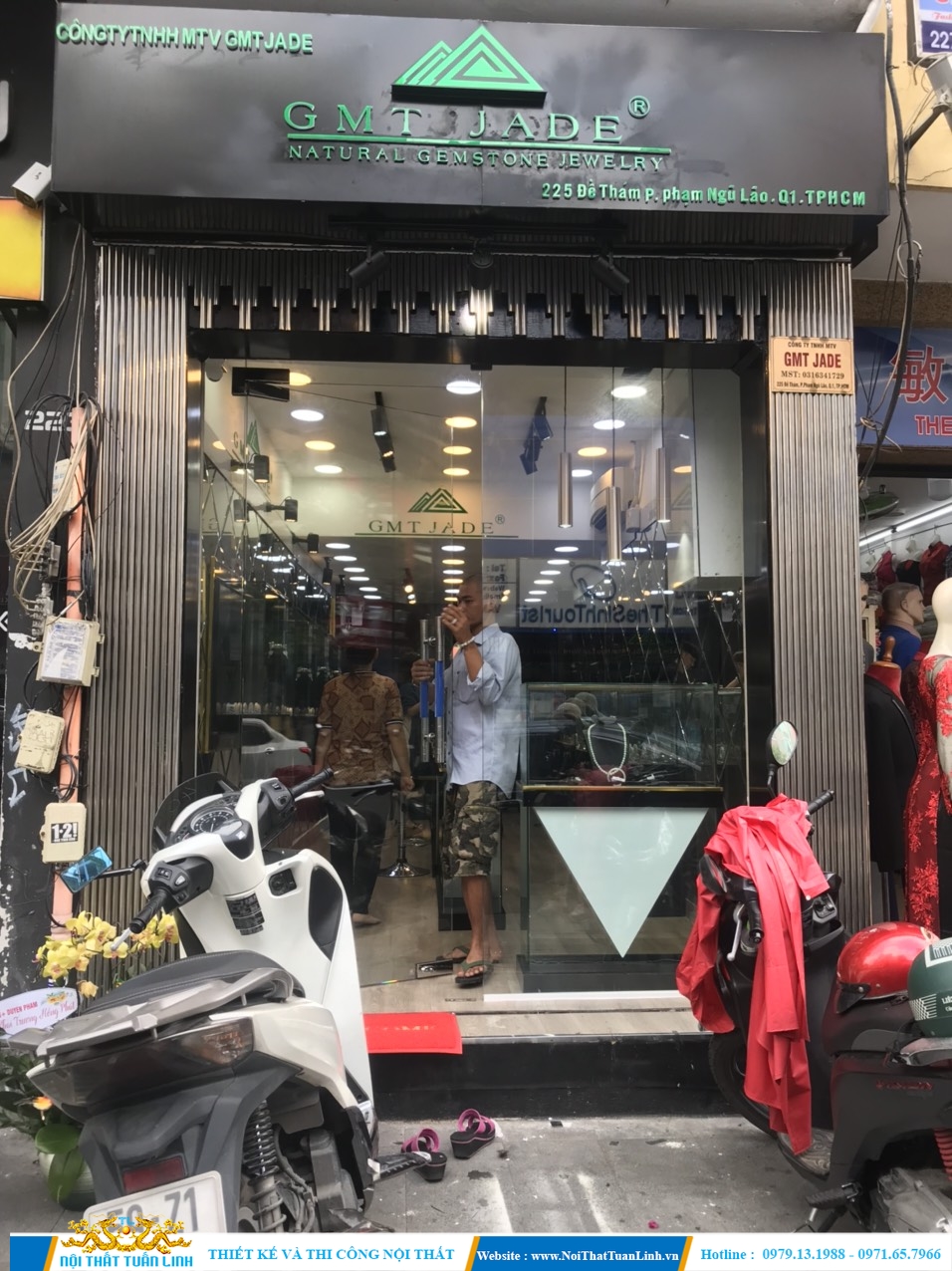 Thiết kế thi công showroom trang sức GMT JAD Quận 1 TPHCM 1