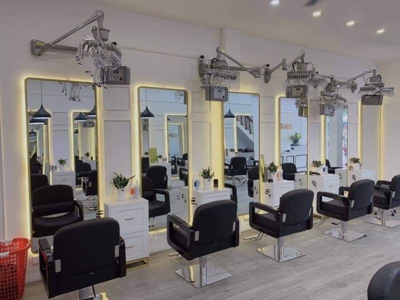 Hình ảnh thiết kế thi công salon tóc đẹp 11