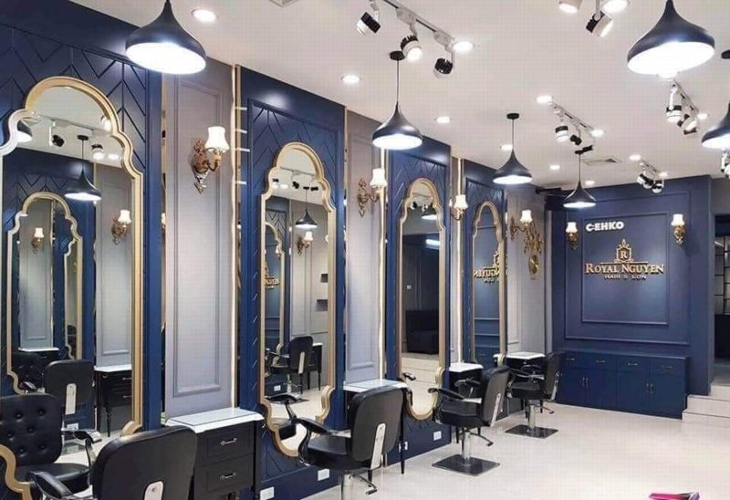 Hình ảnh thiết kế thi công salon tóc đẹp 14