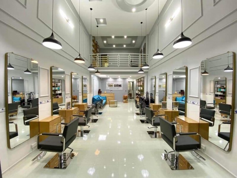 Hình ảnh thiết kế thi công salon tóc đẹp 12