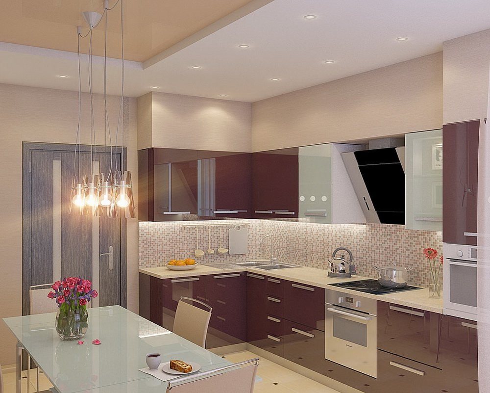 Thiết kế nhà bếp đẹp với sắc tím 6