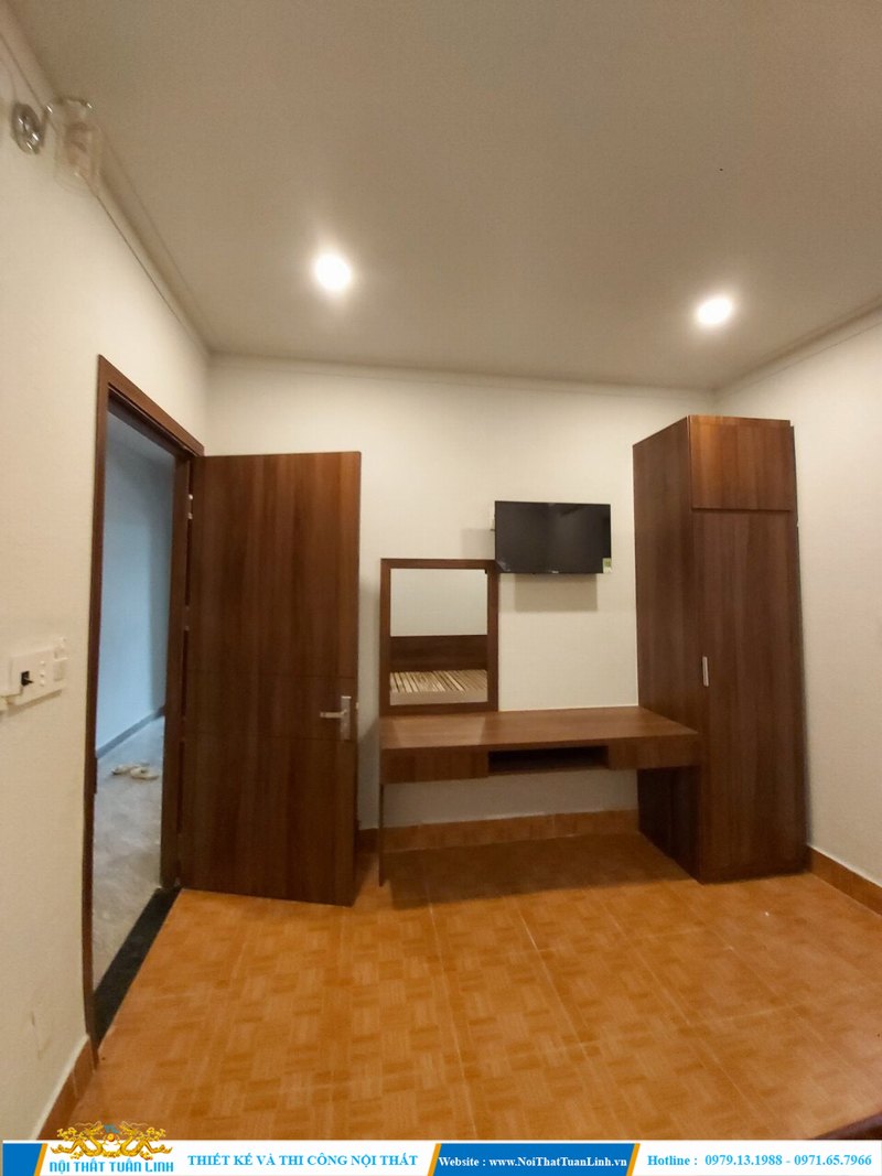 Thi công nội thất đồ gỗ phòng khách sạn 12