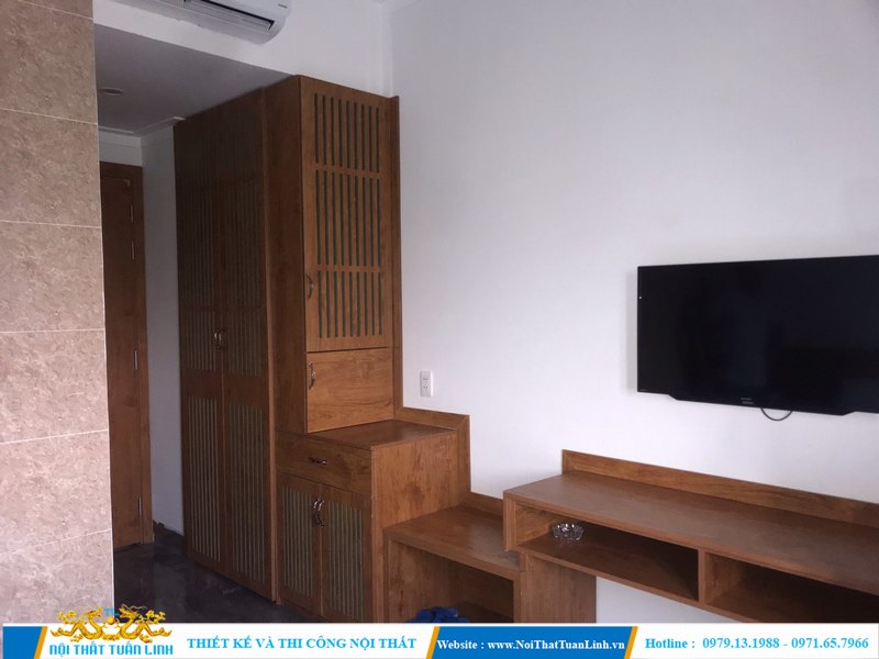 Thi công nội thất đồ gỗ phòng khách sạn 2