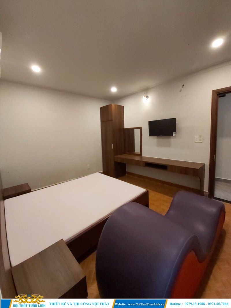 Thi công nội thất đồ gỗ phòng khách sạn 3