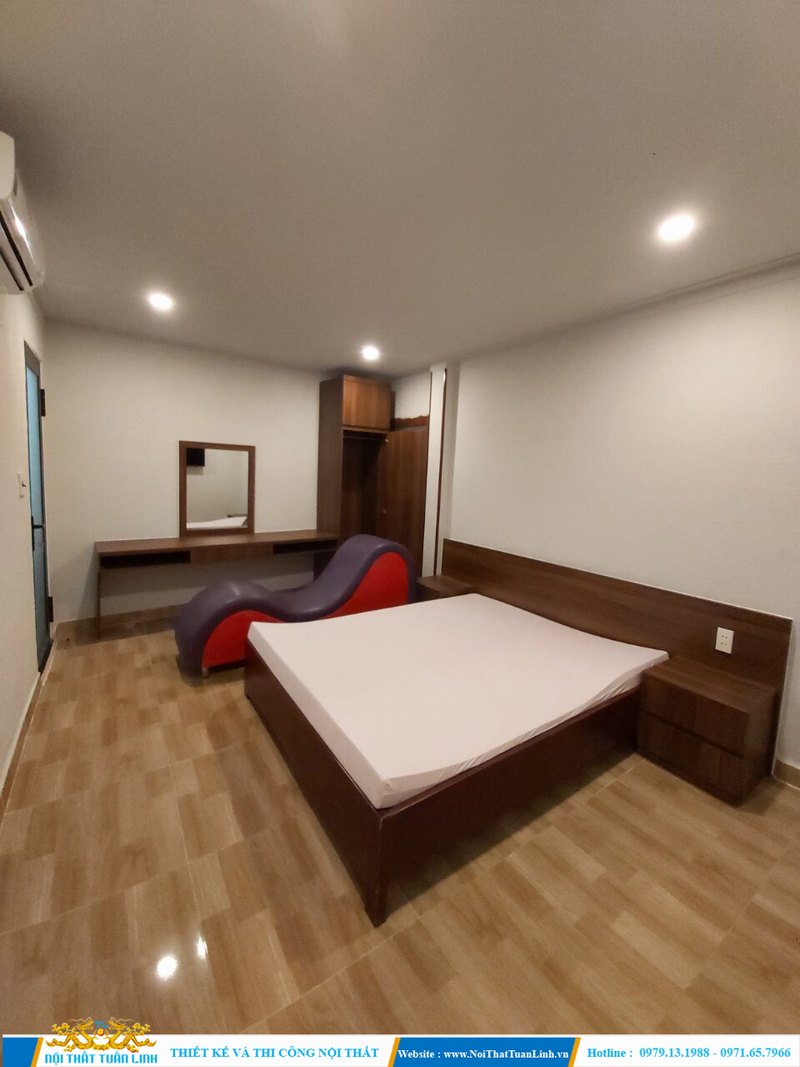 Thi công nội thất đồ gỗ phòng khách sạn 4