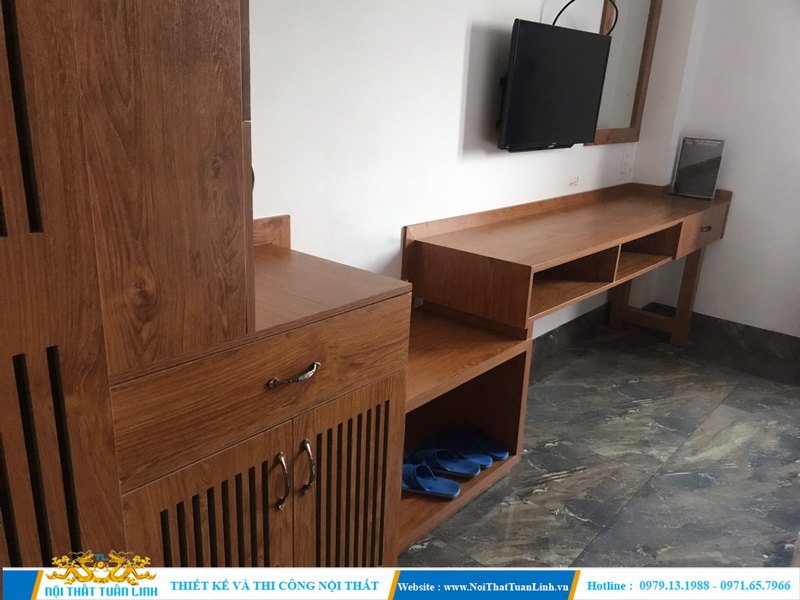 Thi công nội thất đồ gỗ phòng khách sạn 9