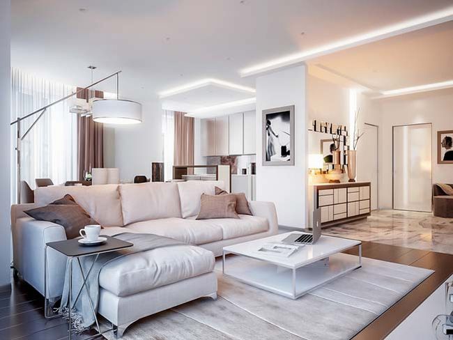 Ý tưởng thiết kế phòng khách đẹp dành cho căn hộ chung cư 20