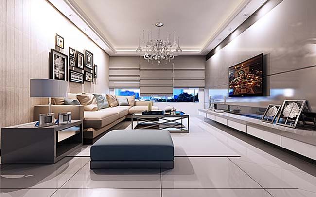 Ý tưởng thiết kế phòng khách đẹp dành cho căn hộ chung cư 22