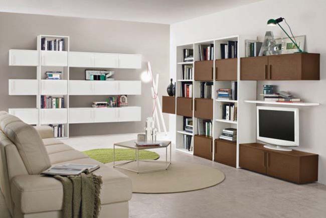 Ý tưởng thiết kế kệ tủ hiện đại cho phòng khách đẹp 6