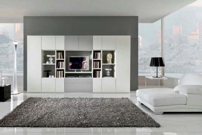 Ý tưởng thiết kế kệ tủ hiện đại cho phòng khách đẹp 9