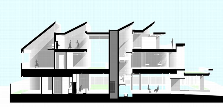 Ngôi nhà đẹp với kiến trúc 2 tầng và được thiết kế rất hợp lý và hài hòa 1AC