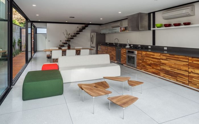 mẫu nhà phố đẹp hình chữ nhật 17